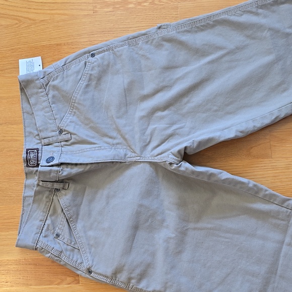 Men's Schmidt Fleece Lined Workwear Tan Khaki Relaxed Fit Pants 30x32 - Picture 5 of 11